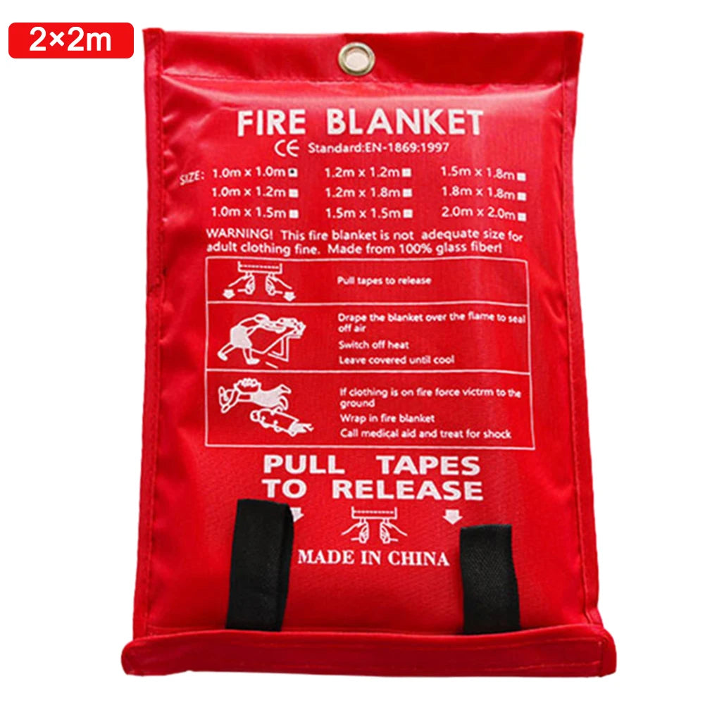 1/2M Fire Blanket Home Safety Fighting Fire Extinguishers Fireproof Welding Blanket Emergency Survival Fire Shelter Safety Cover