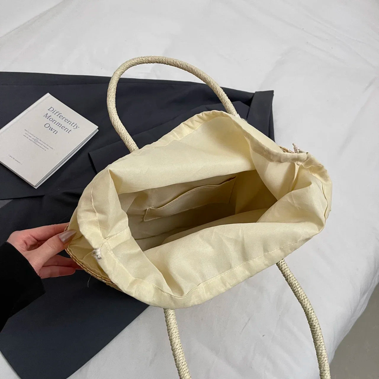 Large Capacity Beach Shoulder Bag Designer Embroidery Handbag Summer Handmade Rattan Bag Fashion Basket Straw Shopping Bag