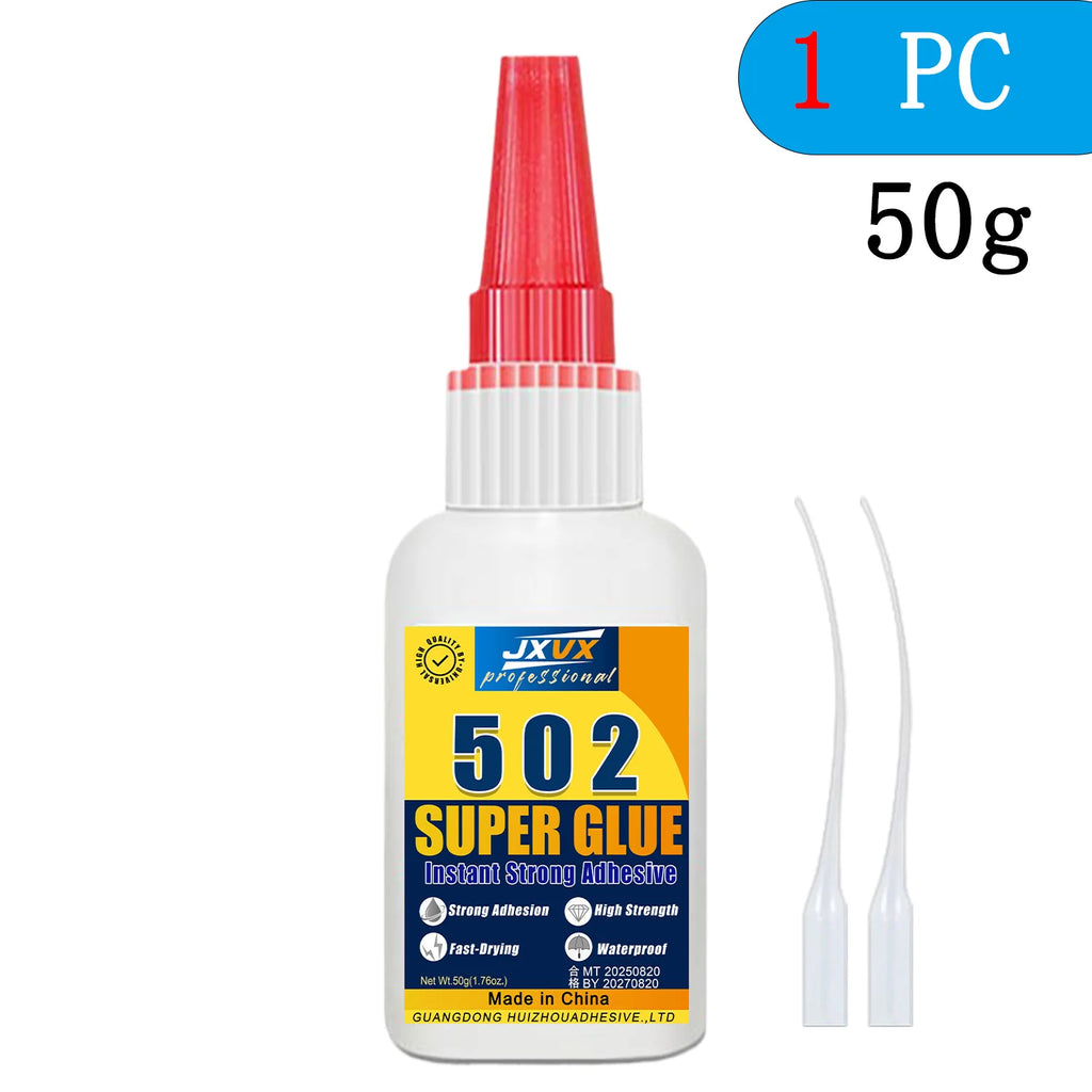 Super-Strength Cyanoacrylate 401/502 for Metal and Plastic, 20 g - 5S Instant-Curing Adhesive for Tool Repair