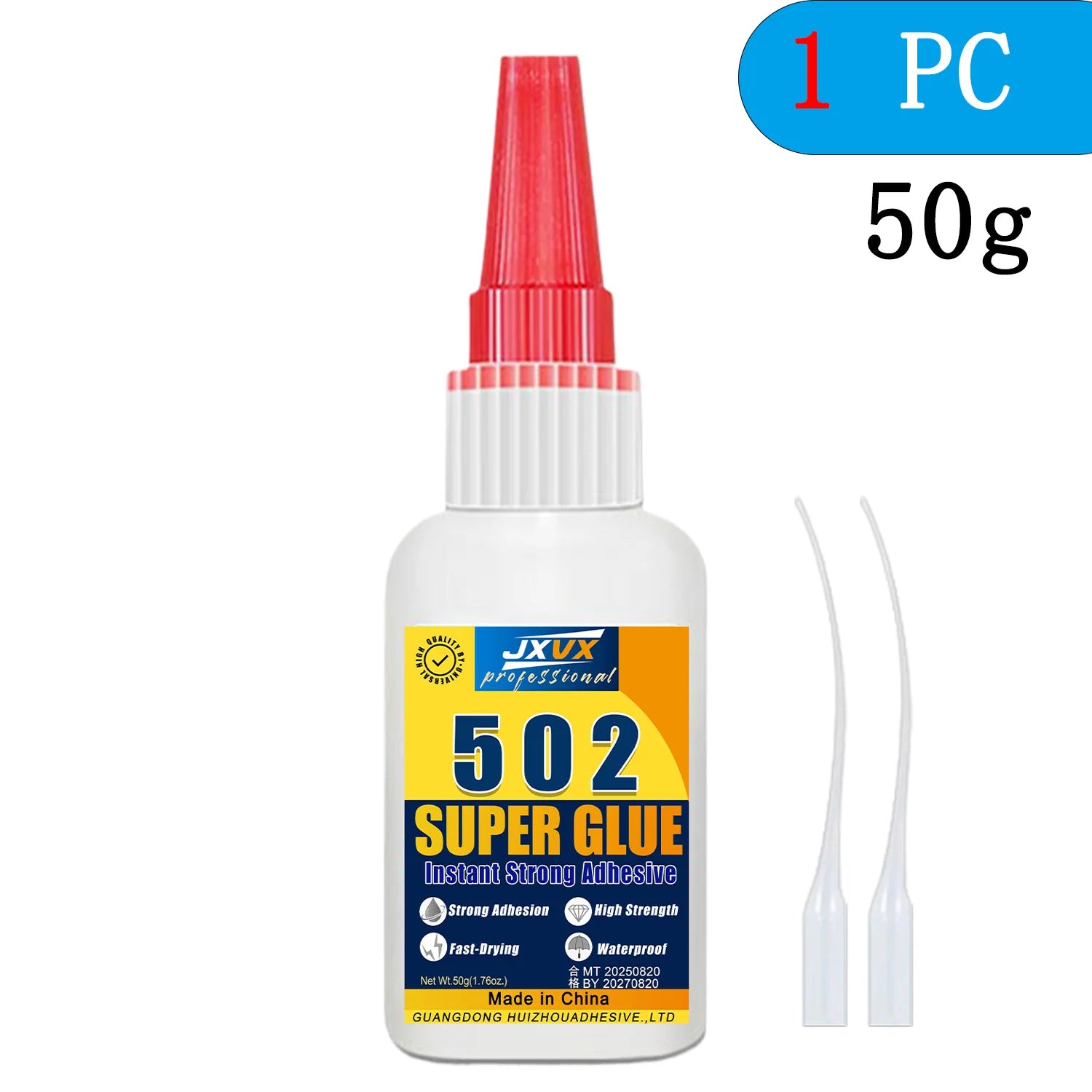 Super-Strength Cyanoacrylate 401/502 for Metal and Plastic, 20 g - 5S Instant-Curing Adhesive for Tool Repair