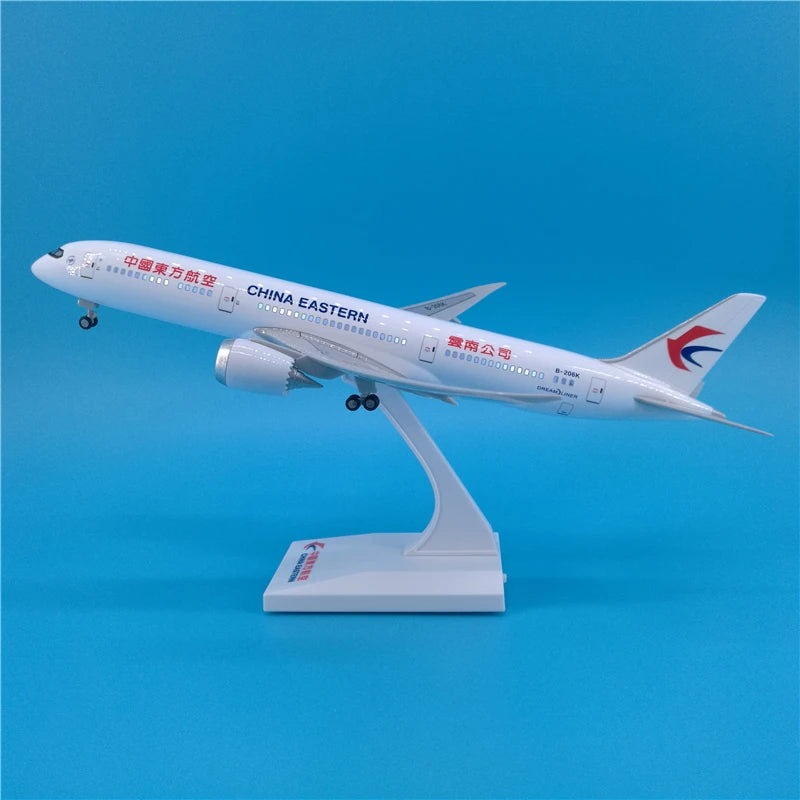 30cm Chinese Airbus & Boeing Airplane Model Diecast Resin with LED Light