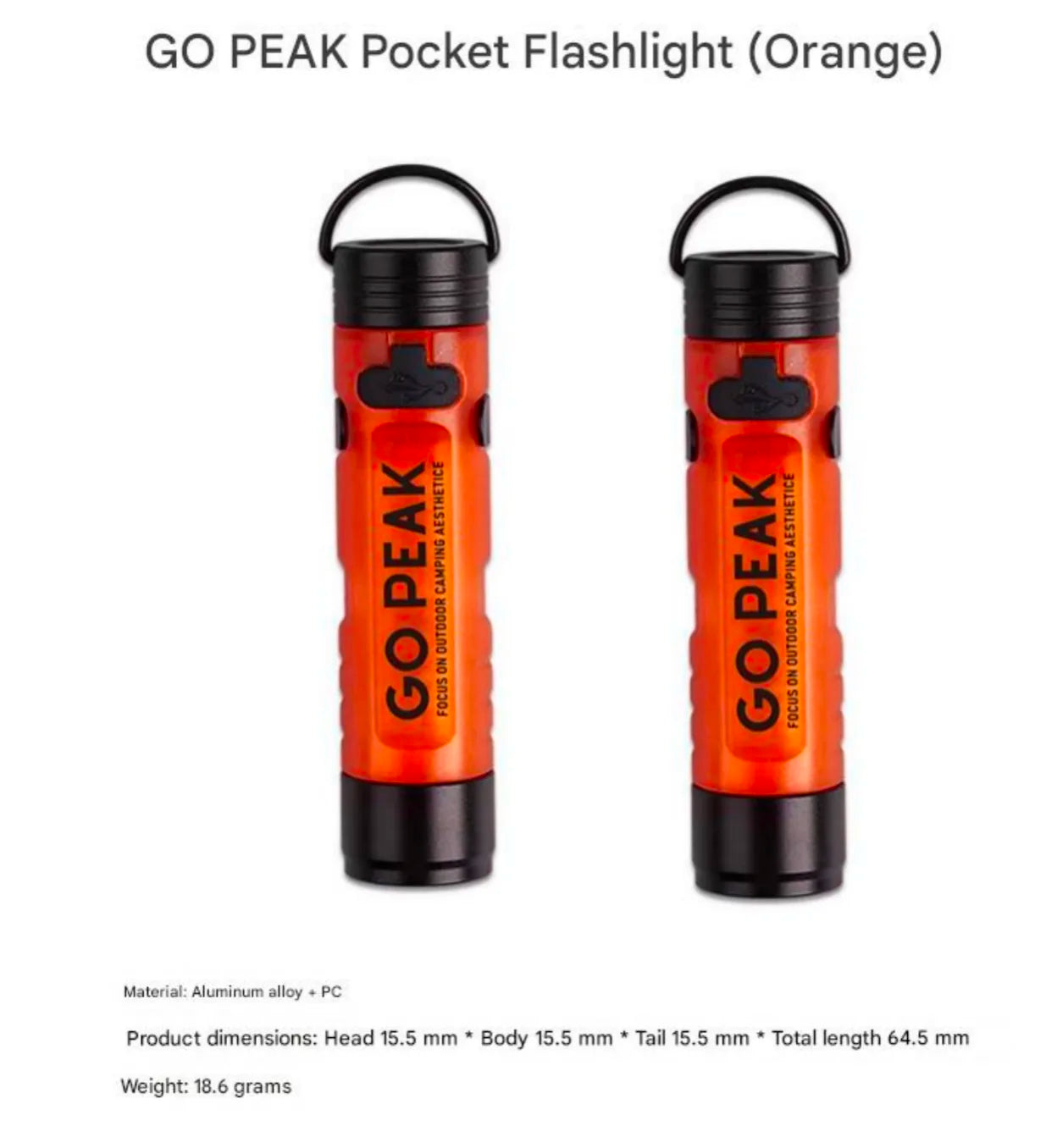 GOPEAK Pocket Mini Flashlight Outdoor Key Clip Cap Ambient Led Long Endurance Disaster Relief Emergency 5050 Small Light