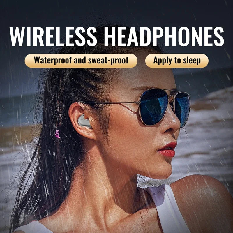 2026 Invisible Sleep Headset Bluetooth 5.3 Waterproof Wireless Bluetooth Earphone Earbuds With Mic For Phone Headphones New