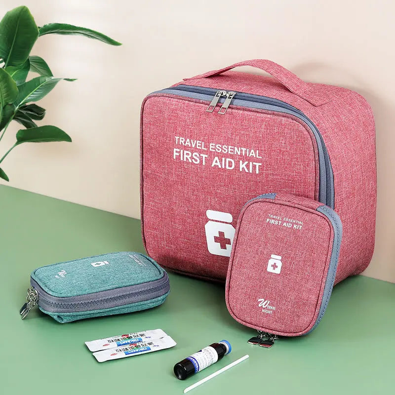 Home First Aid Kit Large Capacity Empty Medicine Storage Bag Portable Travel Medicine Box Survival Bag Emergency Bag for Car