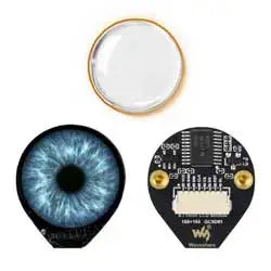 Waveshare 0.71inch Double Eye Round LCD Display Module Option SPI 160×160 65K Colors For Arduino Raspberry Pi ESP32 Pico STM32