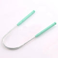 Hot 1PC Stainless Steel Tongue Scraper Cleaner Fresh Breath Cleaning Coated Tongue Toothbrush Oral Hygiene Care Tools