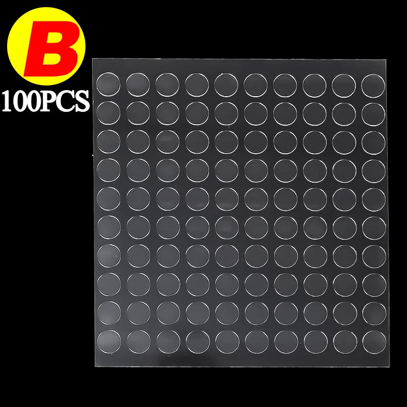 Double Sided Tape Adhesive Dots Clear Removable Sticky Dots No Trace Waterproof Glue Pads for Crafts Posters Photos Wall Hanging