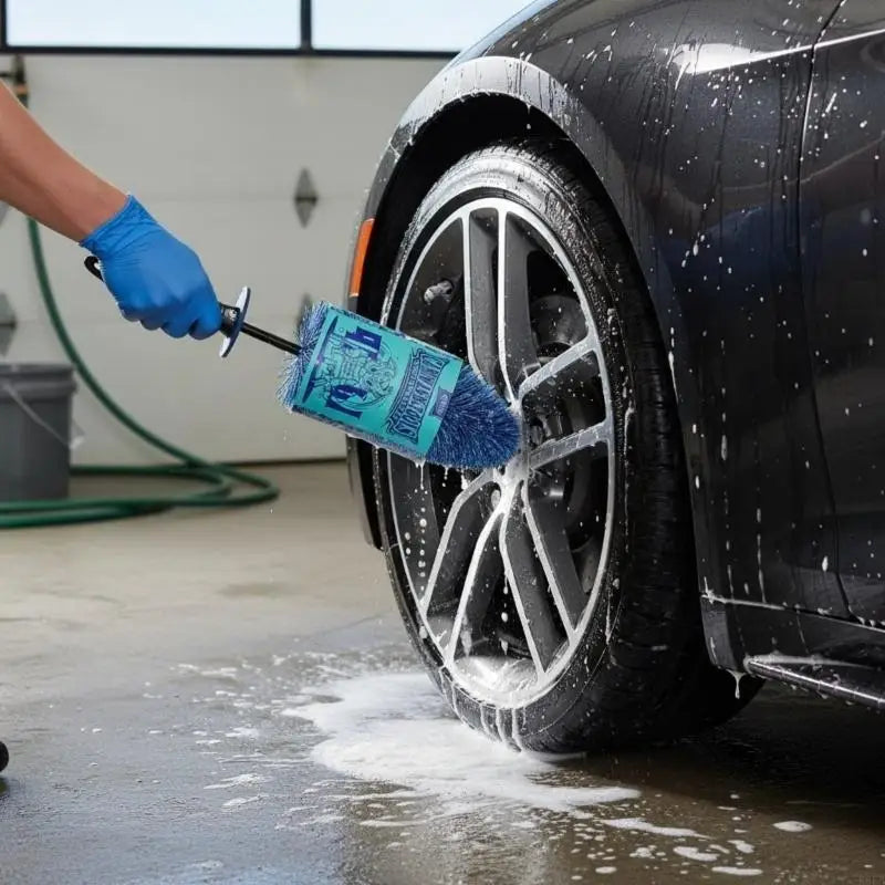 Permanent Border Cleaning Brush With Soft Fibers Car SUV Vessel Against Spatter R6FB