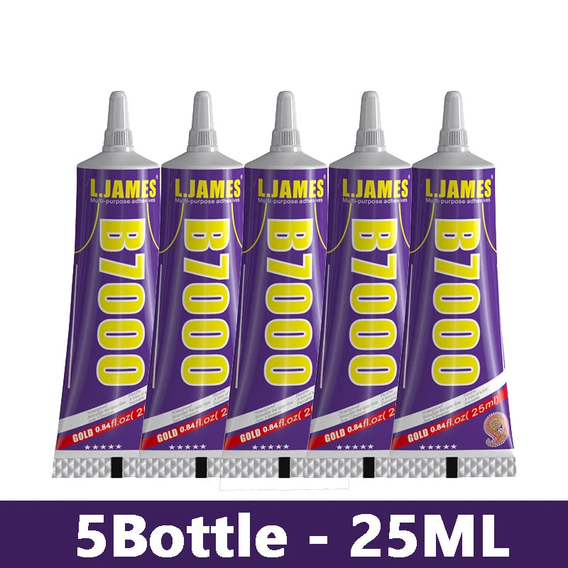 15ML 25ML 50ML 110ML Strong Soft Cellphone Repair Glue B7000 Clear Glue B-7000 Multipurpose DIY Adhesive
