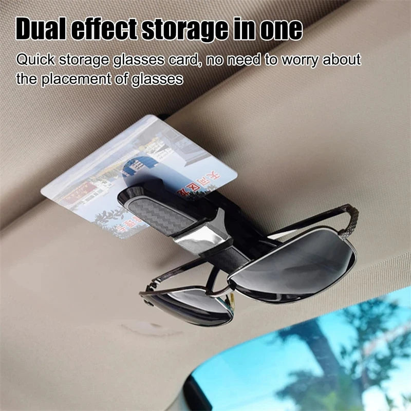 1PC Sunglasses Car Glasses Holder Holder Clip 180 Degree Sunglasses Holder Sun Visor Sunglasses Holder Car Vehicle Accessories