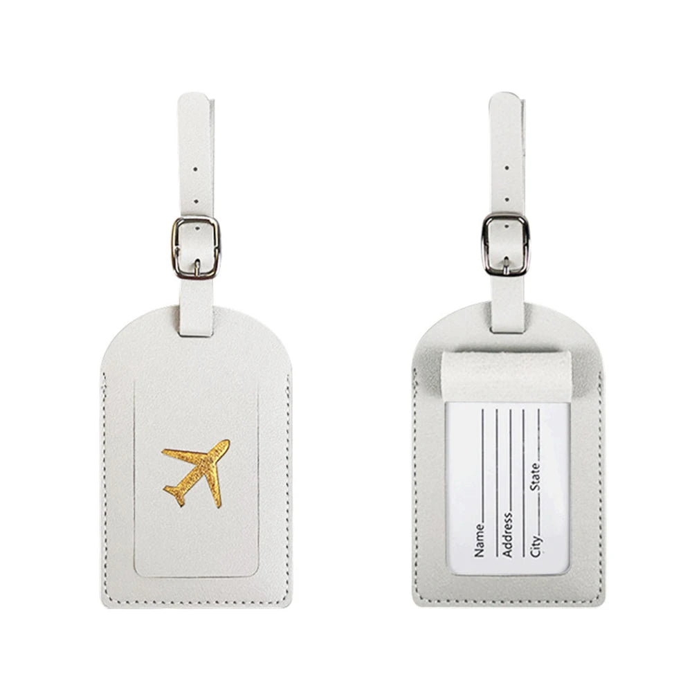 Personalized Name Luggage Tag Custom Letters DIY Gift Airplane ID Address Label Holder Women Men Suitcase Travel Accessories