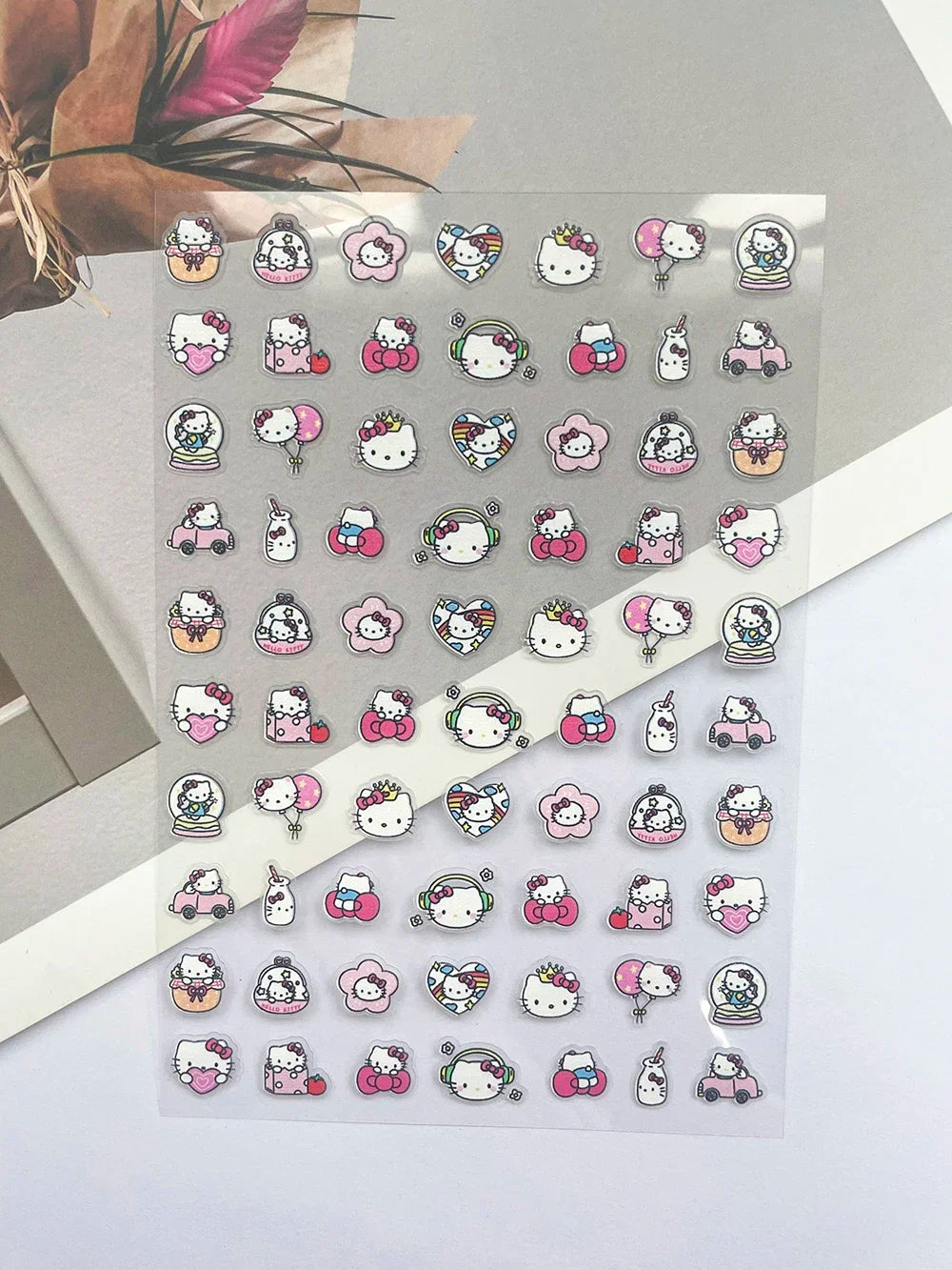 Mini Hellokitty Fruit Food Pixel Art Style Luggage Tags Stickers Nail Art Diy Phone Case Laptop Keyboard Buttons Cute Stickers