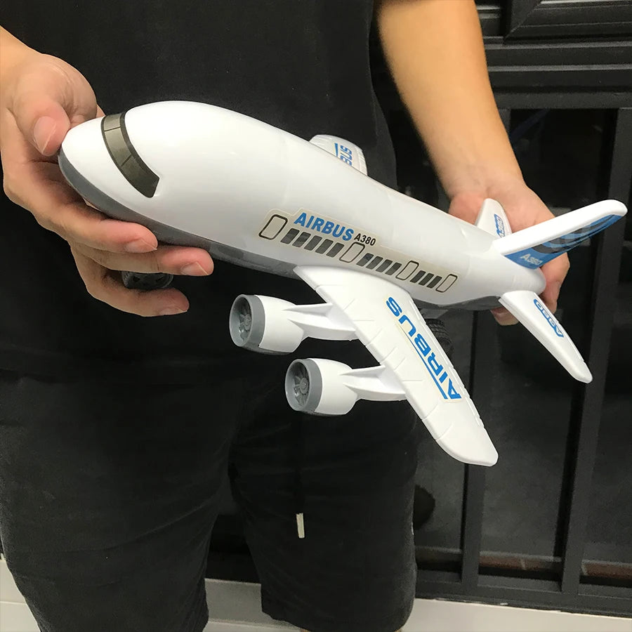 Children's airplane toy model, large inertia aircraft model, airplane self-assembly, children's birthday and holiday gifts