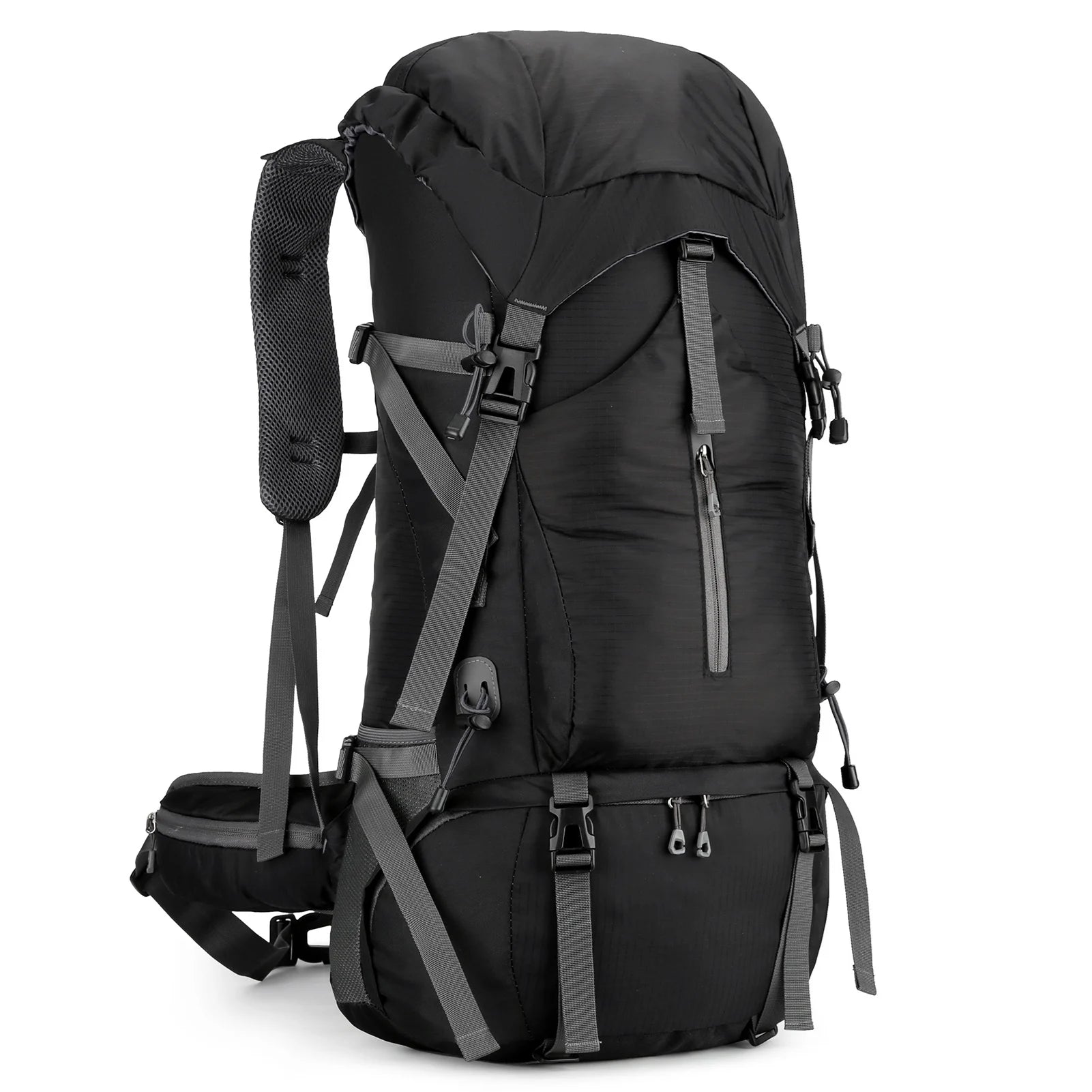 70L Extra Large Backpack for 3-5 Days Water-resistant Climbing Camping Backpack Travel Daypack with Rain Cover