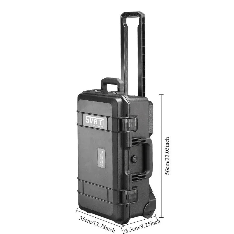 Multifunctional Plastic Tool Box Photographic Equipment Safety Protection Professional Outdoor Carrying Draw-bar Storage Case