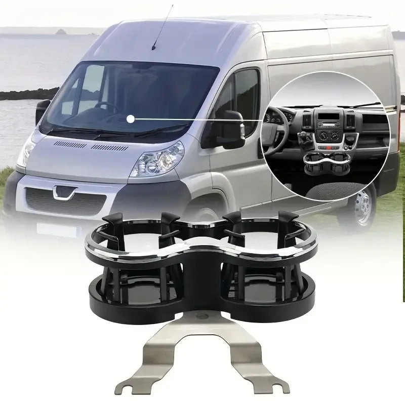 RV Drink Cup Holder Water Bottles Rack Car Interior Storage Accessories for Peugeot Boxer Fiat Ducato Citroen Relay 2006 2023