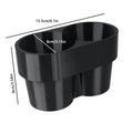 1Pc Car Cup Holder Drink Rack Storage Box Extended Edition For Fiat 500 Abate 2009-2017 Car Interior Stowing Tidying Accessories