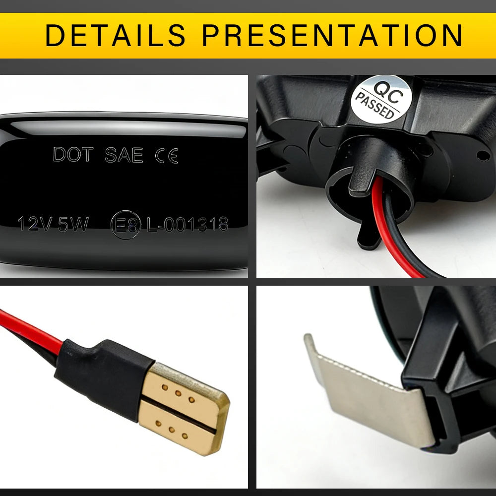 LED Front Fender Side Marker Light For Audi A3 S3 8P A4 S4 RS4 B6 B7 B8 A6 S6 RS6 C5 C7 C6 05-08 Turn Signal Light