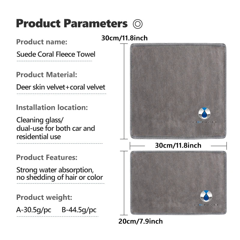 For Denza Auto Wash Towel Car Cleaning Drying Care Cloth Car Wash Towel D9 N7 X N8 N9 Dmi EV MPV SUV 2022 2023 2024 2025