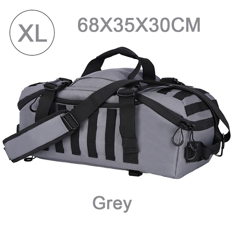 25L 45L 80L Sport Travel Bag Molle Tactical Backpack Gym Fitness Bag Large Duffle Bags for Camping Hunting Fishing