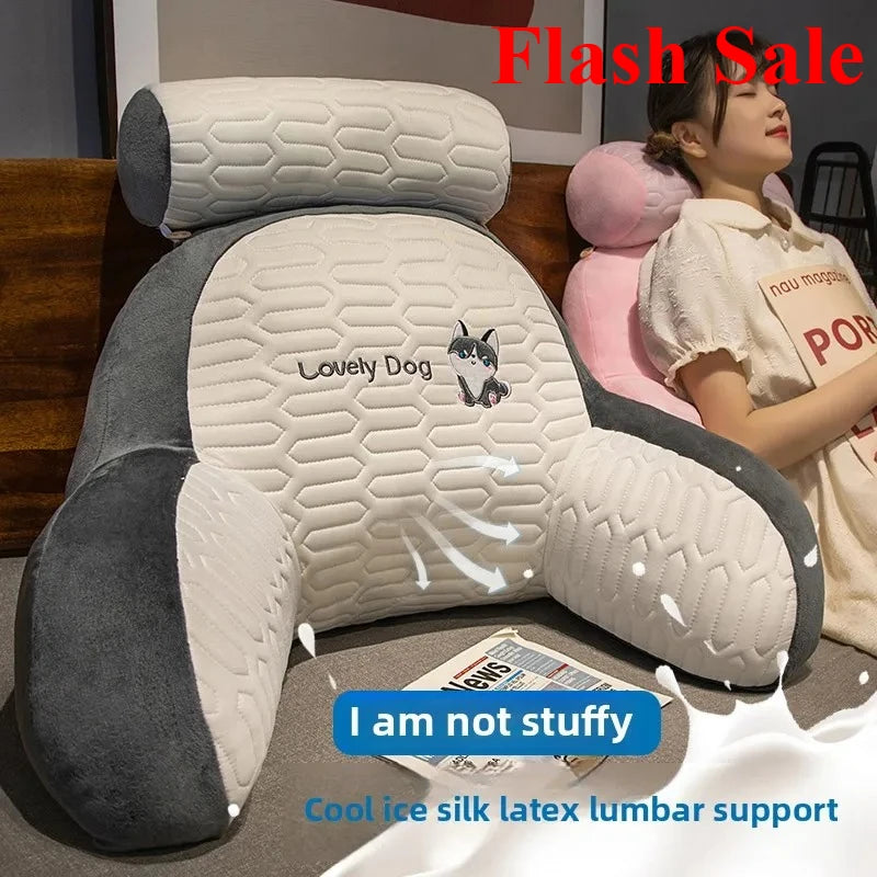 Flash Sale 2025 bedside cushion soft bag waist pillow large backrest bed pillow sofa bed dormitory reading throw pillow tatami