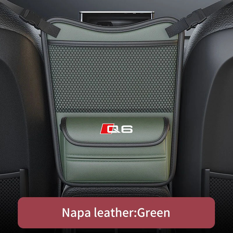 Car Organizer For Audi  Q3 Q4 Q5 Q6 Q7 Q8 Seat Storage Box Car Hanging Storage Bag Tissue Box Car Stowing Tidying Storage Pocket