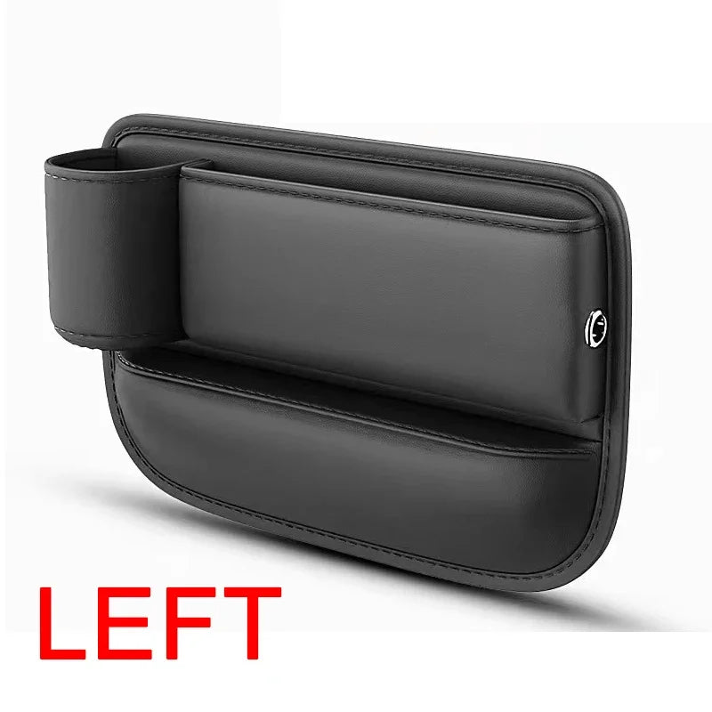 Car Seat Gap Filler Water Cup Holder Gap Side Storage Box Car Leather Universal Front Seat Gap Filler Storage Box Inside The Car