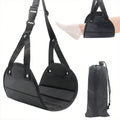 Travel Rest Hanging Footstool Adjustable Straps Multifunctional Portable Hammock Footrest for Home Office Outdoor Airpalne