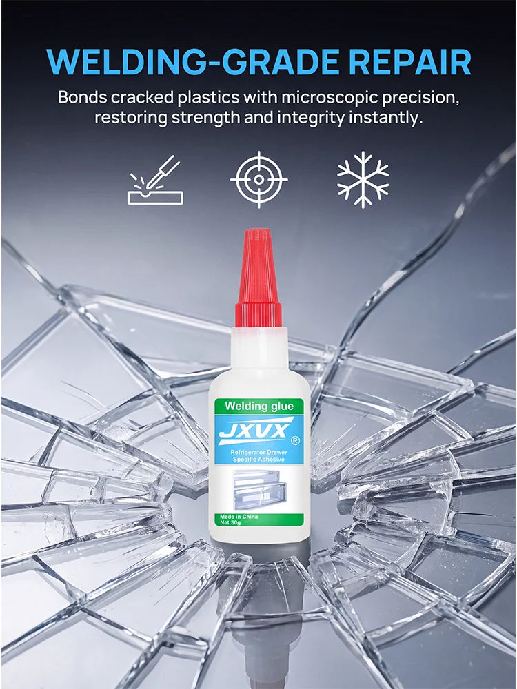 50 g of Oil-Based Instant Welding Glue; Ultra-Fast Drying; Strong Adhesive with Great Hold; Waterproof; Ideal for Repairs on Metal, Plastic, Wood, Glass and Rubber