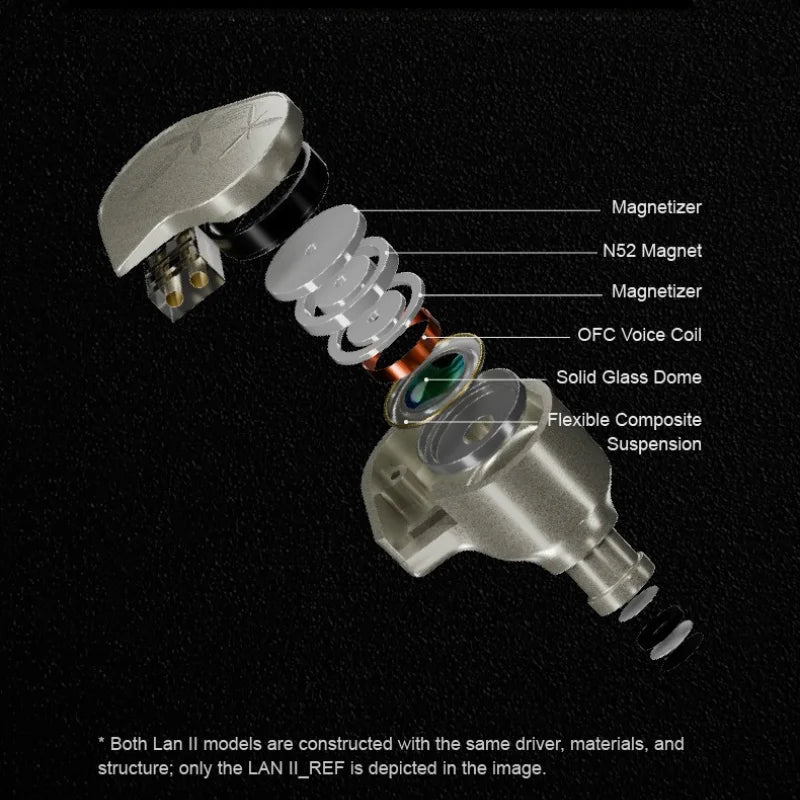 Pre-order MOONDROP LAN 2 Dual-magnetic Driver Ultra-low Distortion HiFi in-ear Monitors with Interchangeable Cable