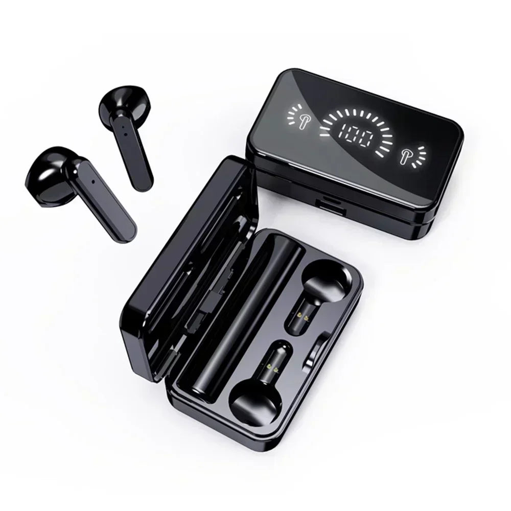 New TWS Bluetooth-Compatible Earphones Stereo Sport Headset Waterproof Wireless Headphone apply to smartphones