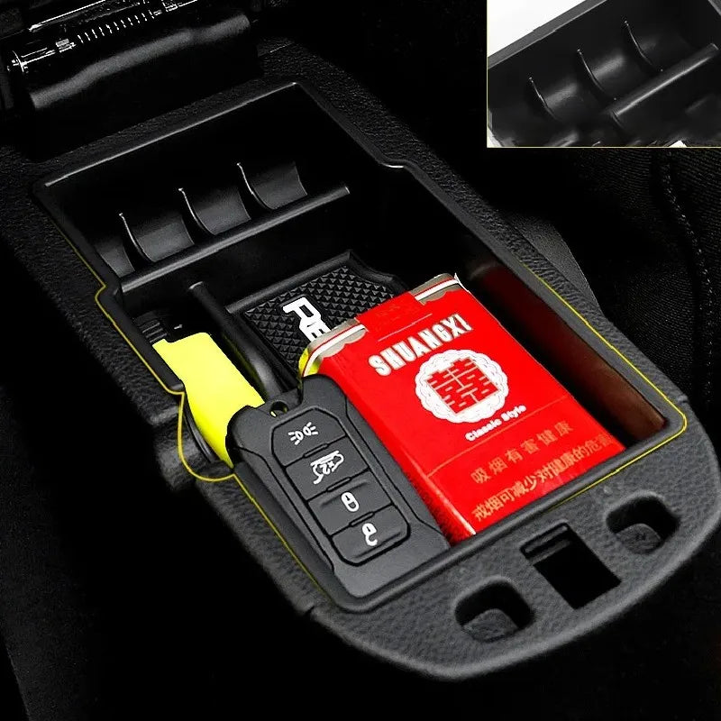 For Jeep Renegade 2015~2024 Car Armrest Hidden Case New Upgraded ABS Material Black Storage Box For A Neat And Tidy Car Interior