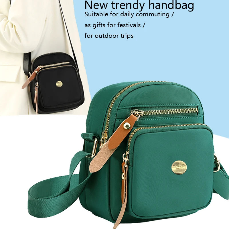 Neutral style compact mini bags for men and women, designed for travel and outings, featuring a simple single-shoulder design.