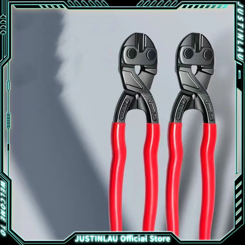 8/10inches Bolt Cutter High Leverage Bolt Cutter with Notch and Spring Industrial Wire Cutter Repair Heavy Duty Hand Tools