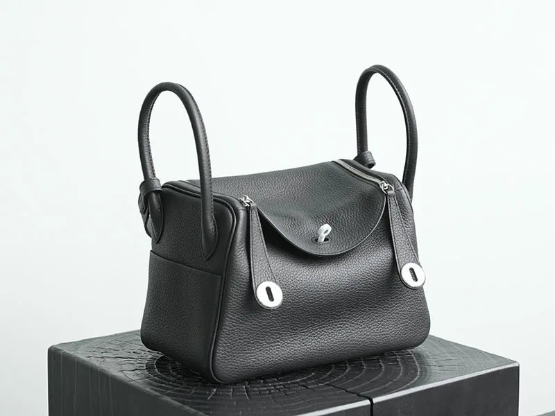 Women's Handbag 2026 New Style Top Layer Cowhide Leather Lundy Mini Doctor Bag Genuine Leather Handbag Single Shoulder Crossb