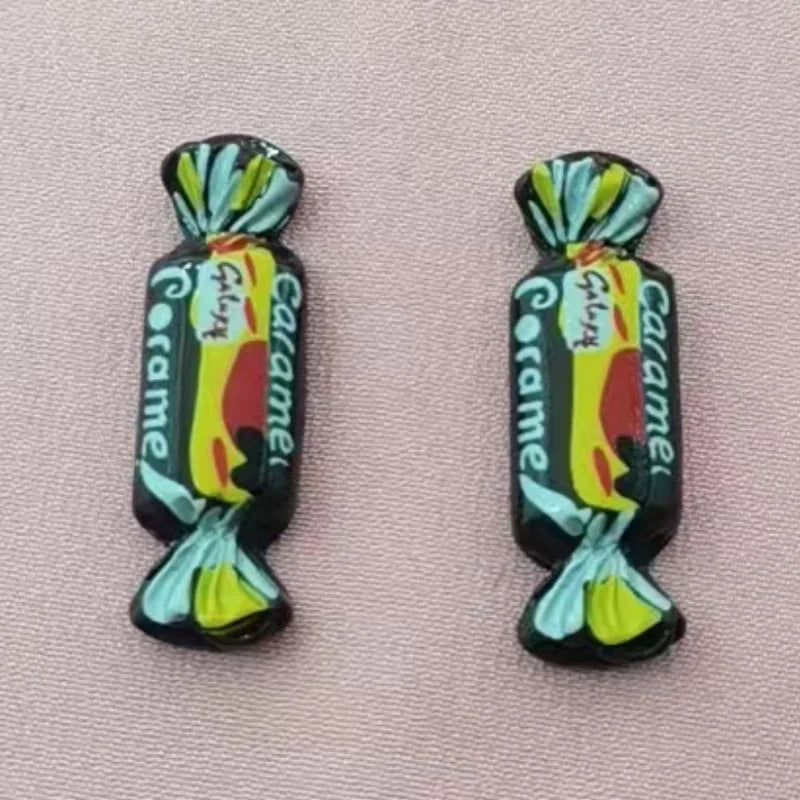 10pcs simulation candy and food toy resin pendant, DIY jewelry making earrings, keychain accessories