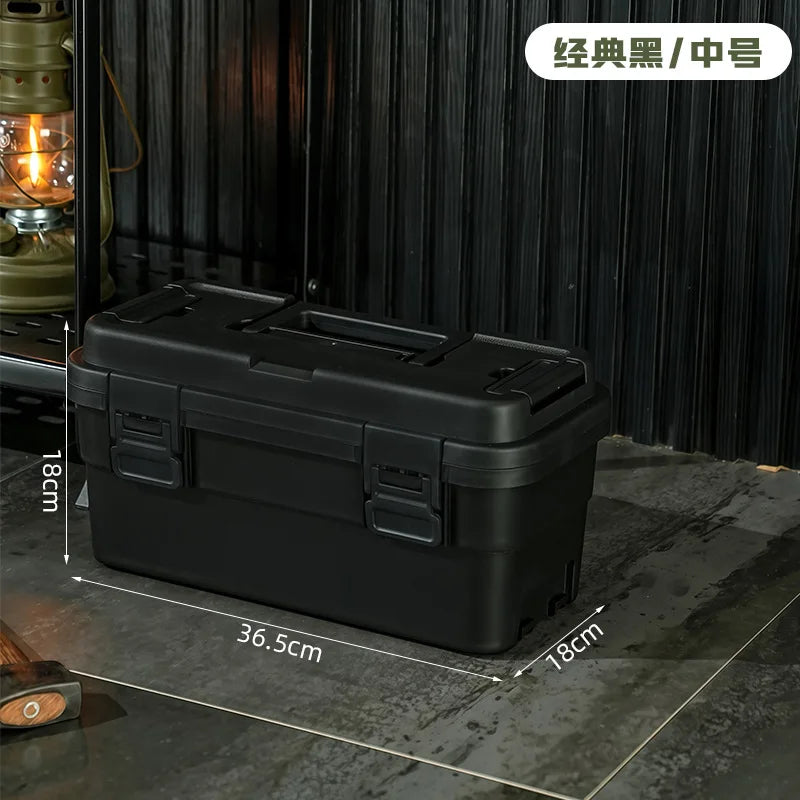 Tool storage box, gardening toolbox, painting tool storage, hardware set storage, plastic thickening, car mounted layering