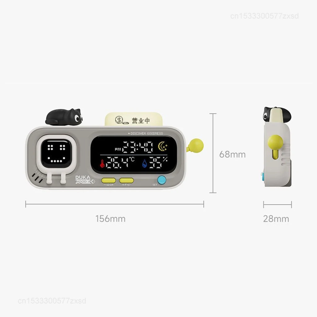 DUKA MOODA Smart Temperature and Humidity Clock TH3 Sensor Electric Digital Hygrometer Home Weather Station Smart Thermometer