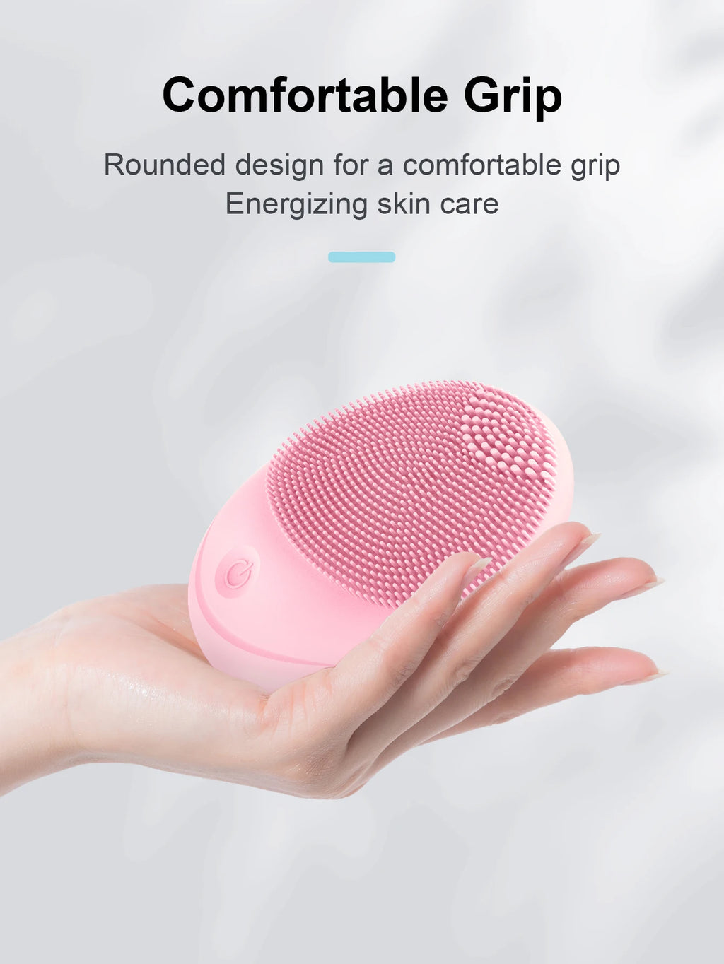 Electric Soft Silicone Cleansing Brush, Sonic Vibration for Deep Cleaning, Gentle Exfoliation