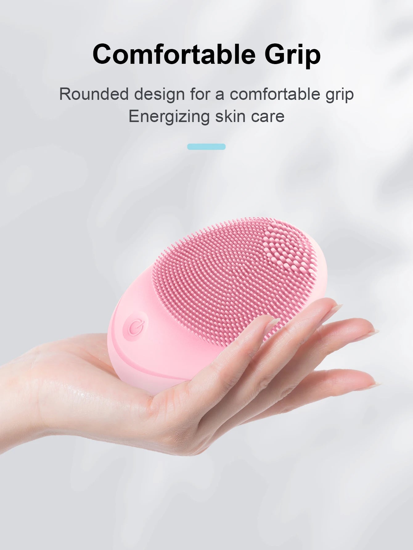 Electric Soft Silicone Cleansing Brush, Sonic Vibration for Deep Cleaning, Gentle Exfoliation