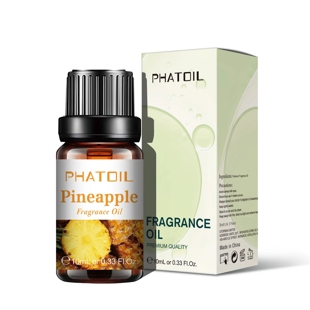PHATOIL 1/2/6/10pcs 10ml Fruity Fragrance Oil For Aromatherapy Cherry Apple Strawberry Mango Coconut Lemon Fragrance Aroma Oils