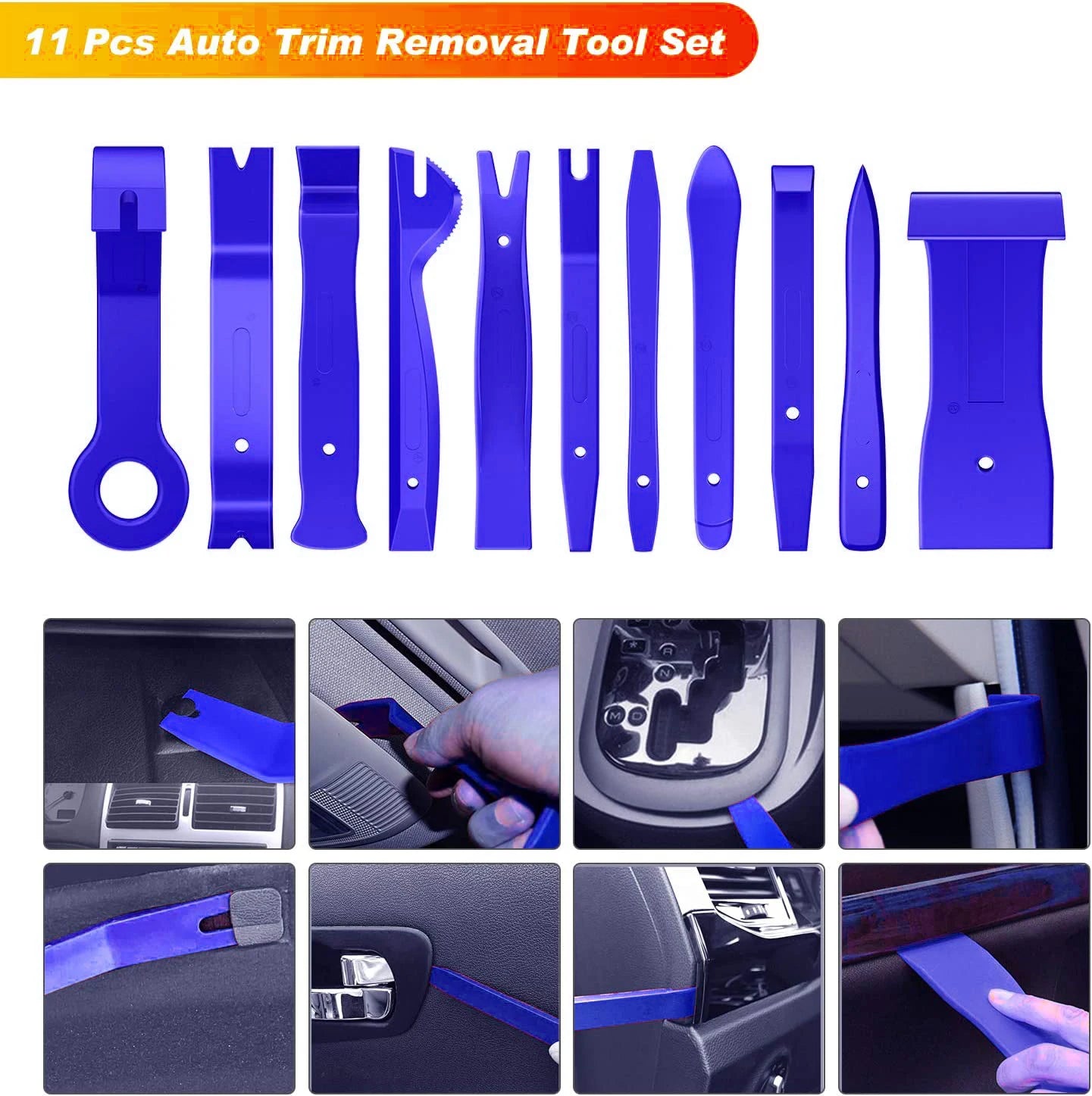 Universal Car Clip Pliers Fastener Remover Pry Tools Kit Auto Trim Removal for Car Dash Door Panel Window Molding Remover