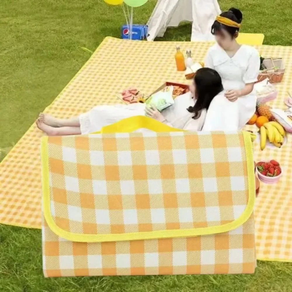 Portable Waterproof Polyester Picnic Mat Lightweight Picnic Blanket Beach Mat Multi-purpose Outdoor Camping Supplies