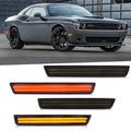 For Dodge Challenger 2015 2016 2017 2018 2019 2020 2021 2022 2023 Auto Front Rear LED Side Marker Light Lamps
