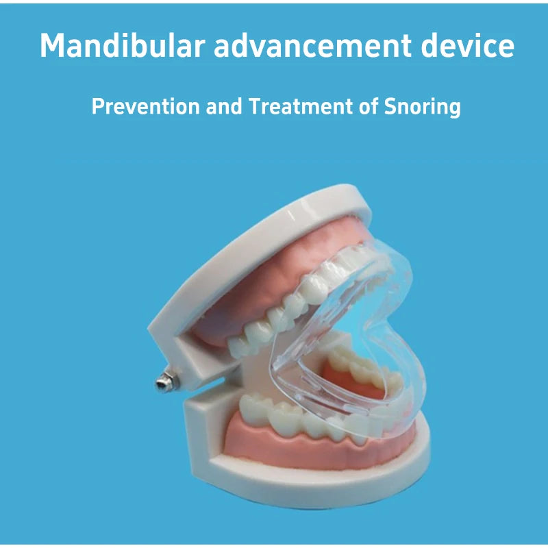 Anti Snoring Mouthpiece Double Layer Soft Rubber Relieving Molars Anti-snoring Device  Reusable Snore-stopping Tooth Protector