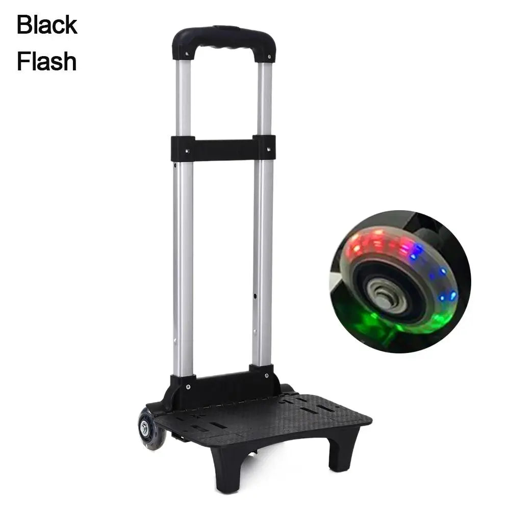 Portable 2 Wheel Luggage Travel Hand Cart Pullling Rod Carrier Trolley Rack Pet Bag Student Backpack