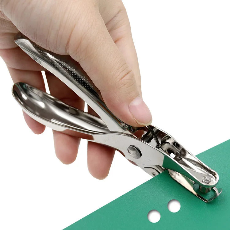 1pcs 3mm/6mm Mini Stainless Steel Punch Single Hole Punching Pliers Hand Press Pliers Binding Ticket Checking Punch