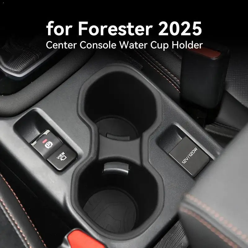 for Subaru Forester 2025 2026 Water Cup Holder Insert Car Cup Box Shock-Absorbing Tray Organizer Tidying Accessories TPE