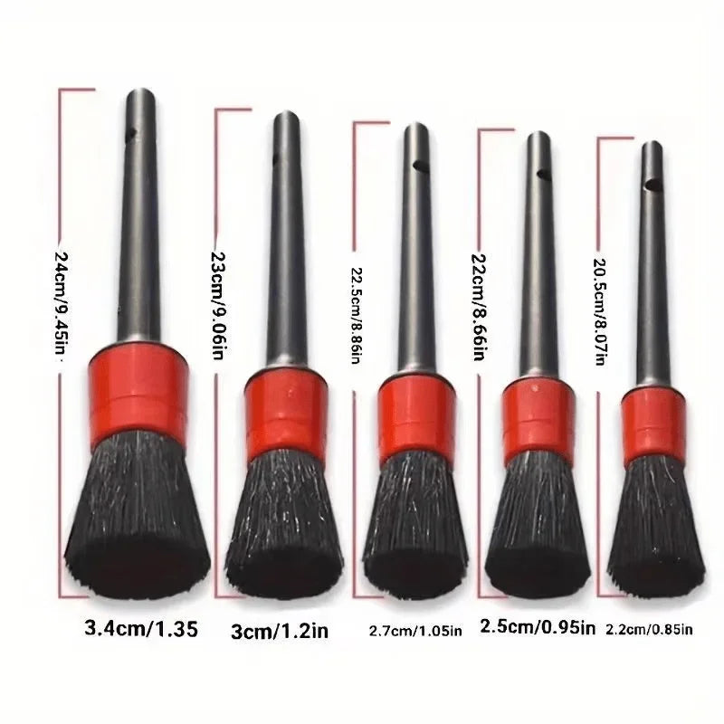 Car Detailing Brush Set - Interior Cleaning & Air Vent Dust Removal Tools