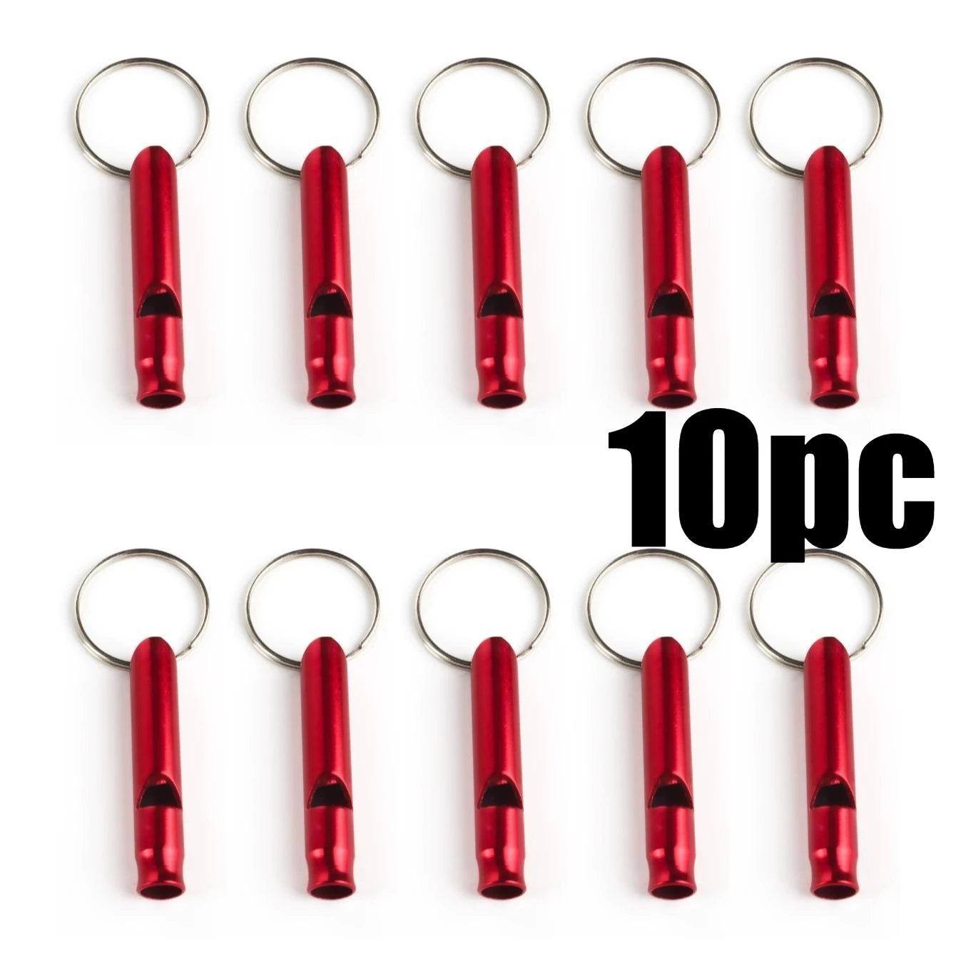 1/10pcs Outdoor Aluminum Alloy Small Whistle Emergency Whistle Fire Training Survival Whistle for Activities Like Camping Hiking